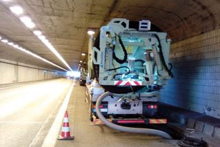 Saugbagger Hennef - Tunnelbau